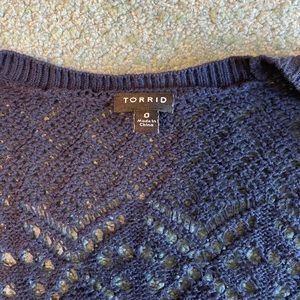 Torrid crochet cardigan
